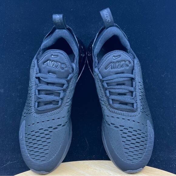 Nike Air Max 270 Triple Black Men\'s Sneakers Size 10 Black AH8050-005 NEW main image 8